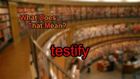 testificate definition